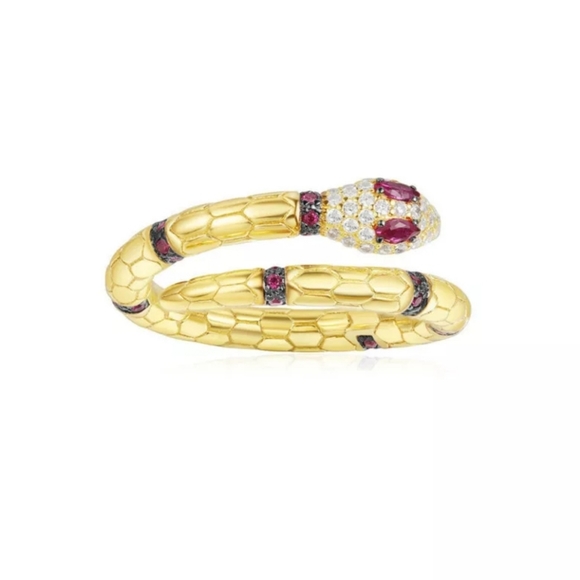 Jewelry - Pink Crystal Snake Ring